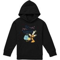 Disney Beauty & The Beast Be Our Guest Youth Kids Pull-Over Hoodie, Black | Size: 7-8 Years