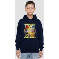 Marvel Avengers Face Off-Youth Kids Pull-Over Hoodie, Navy | Size: 7-8 Years