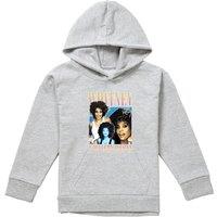 Whitney Houston Every Woman Youth Kids Pull-Over Hoodie, Athletic Heather in Grey | Size: 12-13 Years