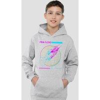 Pink Floyd Wish You Were Here Grid Youth Kids Pull-Over Hoodie, Athletic Heather in Grey | Size: 12-13 Years