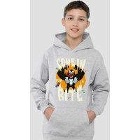 Marvel Venom Bite Youth Kids Pull-Over Hoodie, Athletic Heather in Grey | Size: 7-8 Years