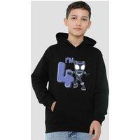 Marvel Black Panther Cute Birthday 4 Youth Kids Pull-Over Hoodie, Black | Size: 9-11 Years