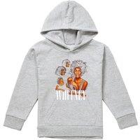 Whitney Houston Sing It Whitney Collage Youth Kids Pull-Over Hoodie, Athletic Heather in Grey | Size: 5-6 Years