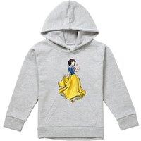 Disney Snow White Fairest Princess Of Them All Youth Kids Pull-Over Hoodie, Athletic Heather in Grey | Size: 5-6 Years