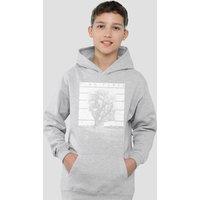 Pink Floyd Tree Of Half Life Youth Kids Pull-Over Hoodie, Athletic Heather in Grey | Size: 5-6 Years