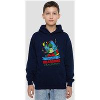 Disney Toy Story Rex Roarsome Christmas Youth Kids Pull-Over Hoodie, Navy | Size: 7-8 Years
