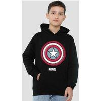 Marvel Captain America Ziptone America Shield Youth Kids Pull-Over Hoodie, Black | Size: 5-6 Years