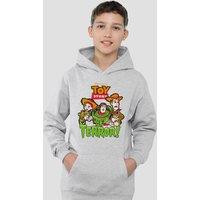 Disney Toy Story Group Terror Youth Kids Pull-Over Hoodie, Athletic Heather in Grey | Size: 7-8 Years