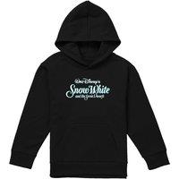 Snow White And The Seven Dwarfs Logo Youth Kids Pull-Over Hoodie, Black | Size: 9-11 Years