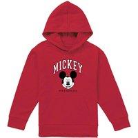 Disney Mickey Original Youth Kids Pull-Over Hoodie, Red | Size: 9-11 Years