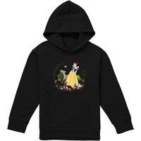 Disney Snow White & Her Forest Friends Youth Kids Pull-Over Hoodie, Black | Size: 12-13 Years