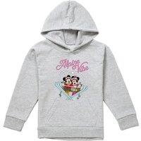 Disney Mickey Mouse Alpine Vibes Youth Kids Pull-Over Hoodie, Athletic Heather in Grey | Size: 12-13 Years