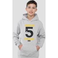 Disney Star Wars Greatest Kid Darth Vader Youth Kids Pull-Over Hoodie, Athletic Heather in Grey | Size: 5-6 Years
