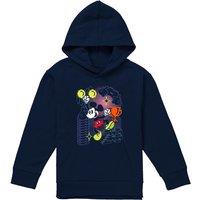 Disney Pixel Gamer Youth Kids Pull-Over Hoodie, Navy | Size: 5-6 Years