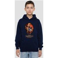 Disney Star Wars: Skeleton Crew Skeleton Group Youth Kids Pull-Over Hoodie, Navy | Size: 7-8 Years