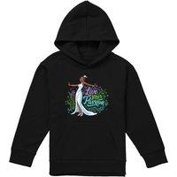 Disney The Princess & The Frog Tiana Live Your Passion Youth Kids Pull-Over Hoodie, Black | Size: 7-8 Years