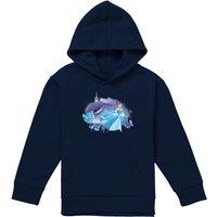 Disney Cinderella The Staircase Youth Kids Pull-Over Hoodie, Navy | Size: 7-8 Years