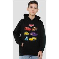 Disney Cars Characters Youth Kids Pull-Over Hoodie, Black | Size: 7-8 Years