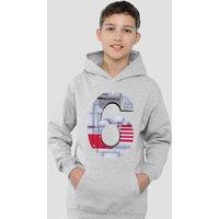 Disney Star Wars Xwing 6 Youth Kids Pull-Over Hoodie, Athletic Heather in Grey | Size: 9-11 Years