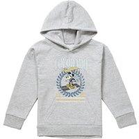 Disney Mickey Mouse Colorado Ski Youth Kids Pull-Over Hoodie, Athletic Heather in Grey | Size: 7-8 Years