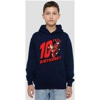 Marvel Iron Man Birthday 10 Youth Kids Pull-Over Hoodie, Navy | Size: 5-6 Years