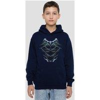 Marvel Black Panther Costume Youth Kids Pull-Over Hoodie, Navy | Size: 9-11 Years