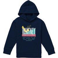 Whitney Houston Moment Of Truth Tour Youth Kids Pull-Over Hoodie, Navy | Size: 5-6 Years