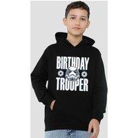 Disney Star Wars Birthday Troopers Youth Kids Pull-Over Hoodie, Black | Size: 9-11 Years