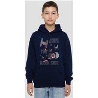 Disney Star Wars Join The Dark Side Tie Fighters Youth Kids Pull-Over Hoodie, Navy | Size: 12-13 Years