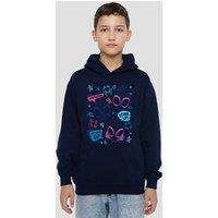 Marvel Spidey & His Amazing Friends Doodle Youth Kids Pull-Over Hoodie, Navy | Size: 9-11 Years