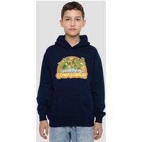 Nickelodeon TMNT Cowabunga Group Youth Kids Pull-Over Hoodie, Navy | Size: 7-8 Years