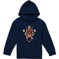 Disney Star Wars Ahsoka The Warrior Youth Kids Pull-Over Hoodie, Navy | Size: 5-6 Years