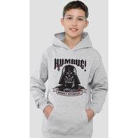 Disney Star Wars Darth Vader Humbug Christmas, Merry Sithmas Youth Kids Pull-Over Hoodie, Athletic Heather in Grey | Size: 7-8 Years
