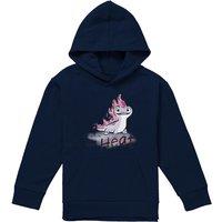 Disney Frozen Bruni The Fire Spirit Is Bringin' The Heat Youth Kids Pull-Over Hoodie, Navy | Size: 12-13 Years