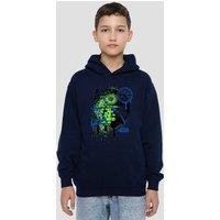Disney Star Wars Death Star Graffiti Youth Kids Pull-Over Hoodie, Navy | Size: 9-11 Years
