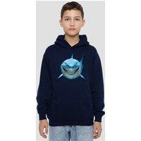 Disney Finding Nemo Bruce Shark Smile Youth Kids Pull-Over Hoodie, Navy | Size: 9-11 Years