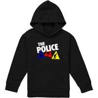 The Police Dancing Triangles Youth Kids Pull-Over Hoodie, Black | Size: 7-8 Years