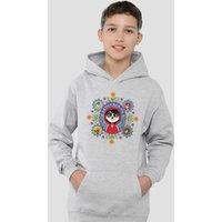 Disney Coco Remember Me With Miguel, Ernesto, Imelda, Dante, Hector Youth Kids Pull-Over Hoodie, Athletic Heather in Grey | Size: 9-11 Years