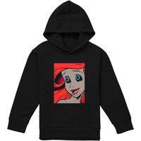 Disney Mermaid Era Youth Kids Pull-Over Hoodie, Black | Size: 5-6 Years