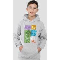Disney Star Wars Young Jedi Adventure Blocks Youth Kids Pull-Over Hoodie, Athletic Heather in Grey | Size: 12-13 Years