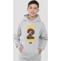 Disney Star Wars Greatest Kid Chewbacca Youth Kids Pull-Over Hoodie, Athletic Heather in Grey | Size: 7-8 Years
