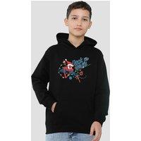 Marvel Spiderman Deck The Walls Youth Kids Pull-Over Hoodie, Black | Size: 9-11 Years