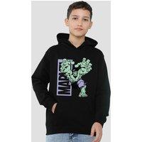 Marvel Hulk Reach Youth Kids Pull-Over Hoodie, Black | Size: 7-8 Years