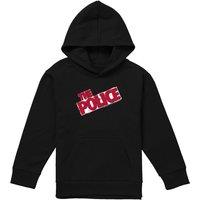 The Police Square Logo Youth Kids Pull-Over Hoodie, Black | Size: 9-11 Years