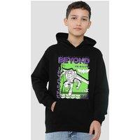 Disney Buzz Galactic Guardian Youth Kids Pull-Over Hoodie, Black | Size: 12-13 Years