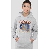 Genesis Hand That Feeds Youth Kids Pull-Over Hoodie, Athletic Heather in Grey | Size: 9-11 Years