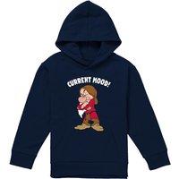 Snow White And The Seven Dwarfs, Current Mood, Grumpy Youth Kids Pull-Over Hoodie, Navy | Size: 5-6 Years