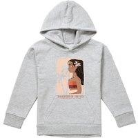 Disney Daughter Of The Sea Youth Kids Pull-Over Hoodie, Athletic Heather in Grey | Size: 5-6 Years