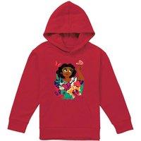 Disney Mirabel Tropical Youth Kids Pull-Over Hoodie, Red | Size: 7-8 Years