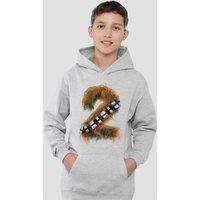 Disney Star Wars Chewbacca 2 Youth Kids Pull-Over Hoodie, Athletic Heather in Grey | Size: 12-13 Years